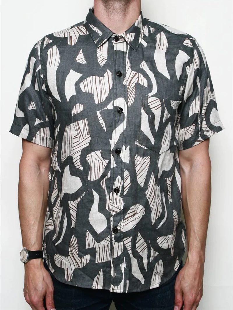 Rogue Territory Oxford Shirt Grey Shape