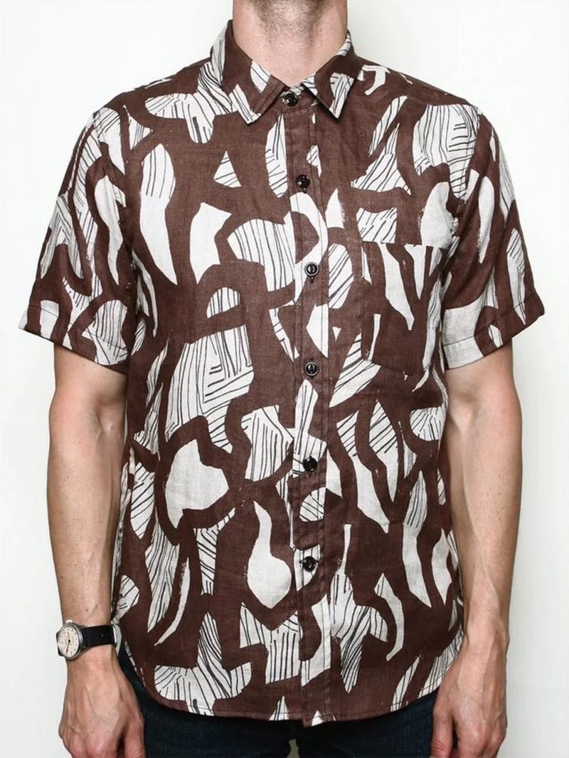 Rogue Territory Oxford Shirt Brown Shape