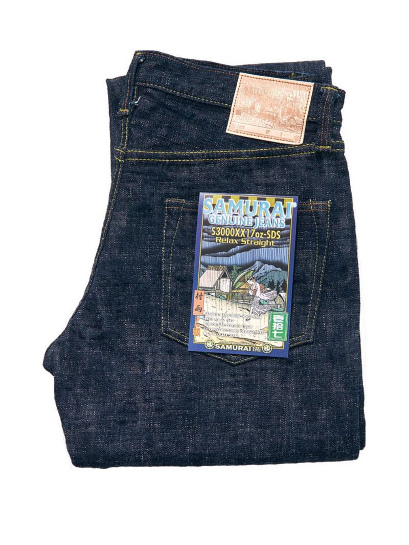 Samurai Jeans S3000XX 17oz Slub Relax Straight Indigo Denim
