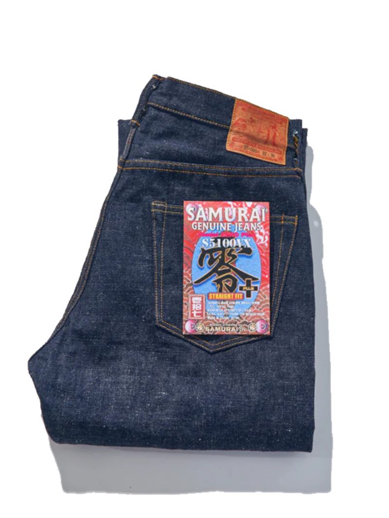 Samurai 17oz S5100VX Straight Indigo Zero+ Model