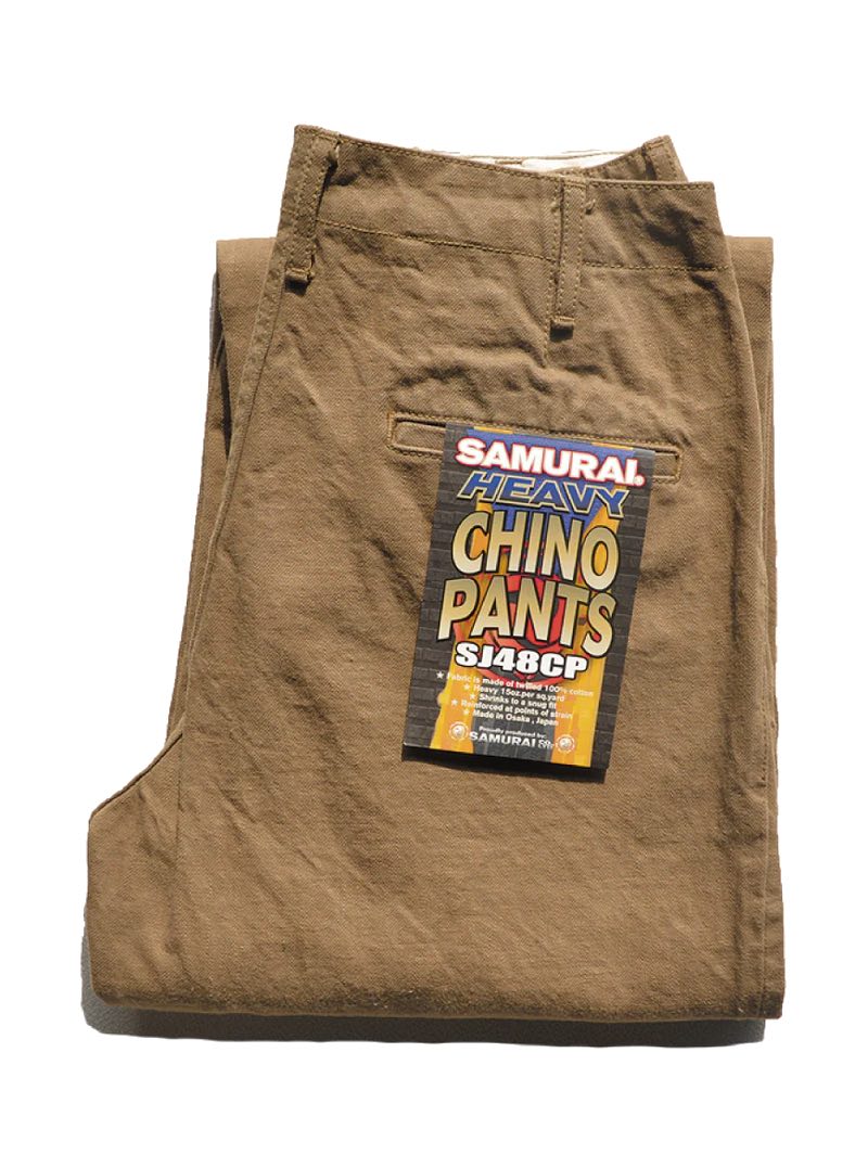 Samurai Jeans SJ48CP Heavy Chino Wide Trouser Selvedge Pants