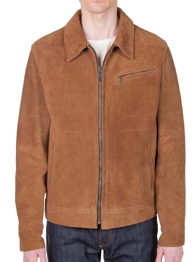 Schott Unlined Saddle Rough Out Cowhide Jacket