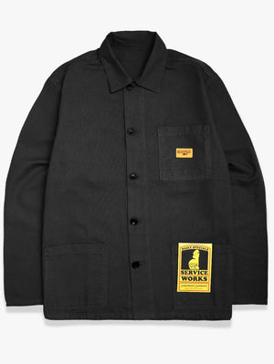 Service Works Black Canvas Coverall Jacket