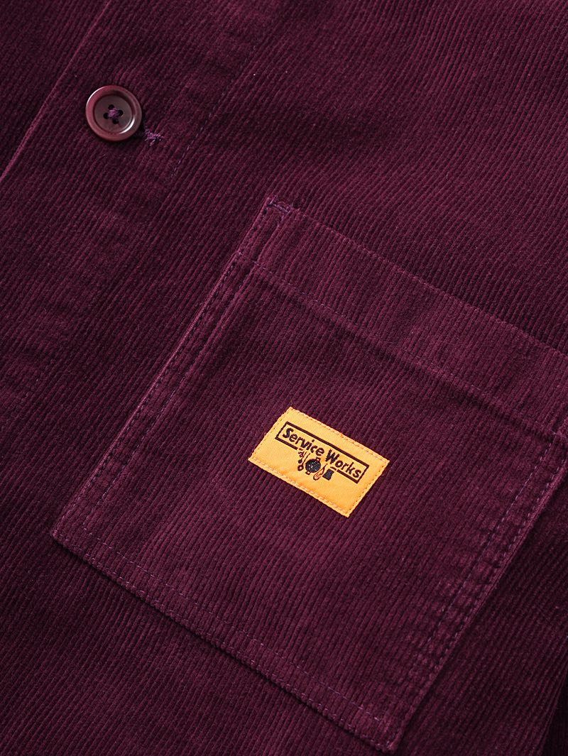 Service Works Plum Corduroy Coverall Jacket