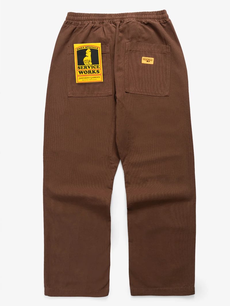 Service Works Brown Classic Chef Pants