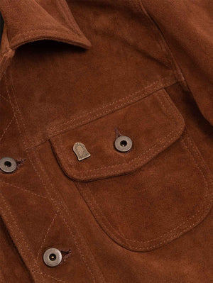 Shangri-La Heritage “Terracotta” Terra di Siena Suede Jacket