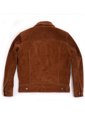 Shangri-La Heritage “Terracotta” Terra di Siena Suede Jacket