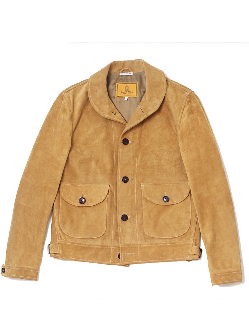 Shangri-La Heritage “Cossack” Sabbia Suede Jacket