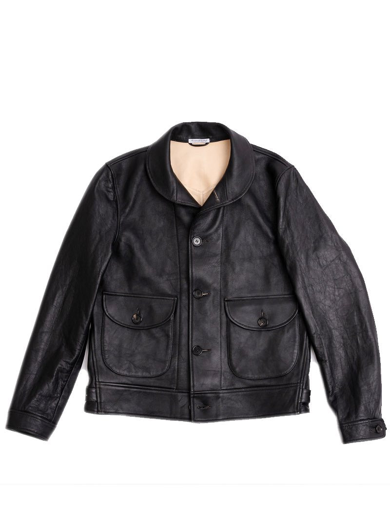 Shangri-La Heritage “Cossack” Black Tea-core Leather Jacket