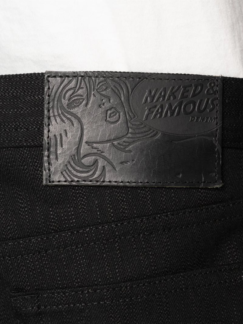 Naked & Famous Weird Guy - Shinigami Selvedge - Black