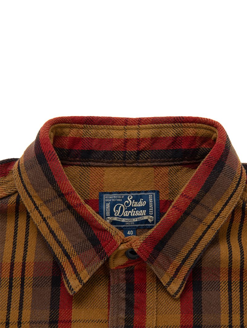 Studio D' Artisan 5714 Yellow Heavy Weight Flannel Shirt