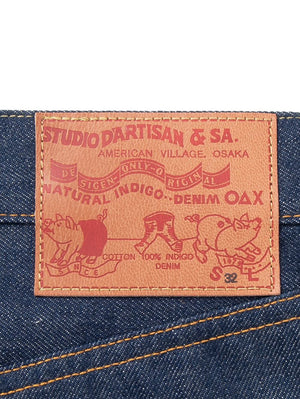 Studio D'Artisan SD-800 Natural indigo tapered fit jeans