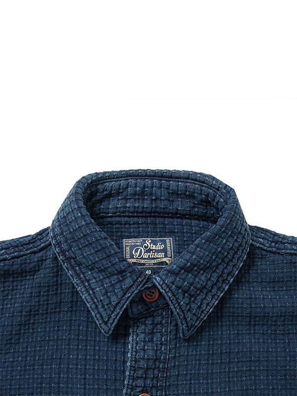 Studio D'Artisan Indigo Sashiko Shirt - Mildblend Supply Co