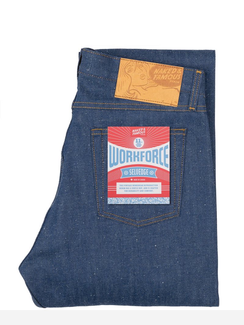 Naked & Famous Denim True Guy - Workforce Selvedge - Indigo