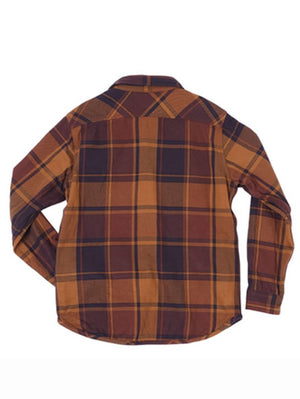 UES 502451 Orange Extra Heavy Flannel Shirt