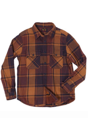 UES 502451 Orange Extra Heavy Flannel Shirt