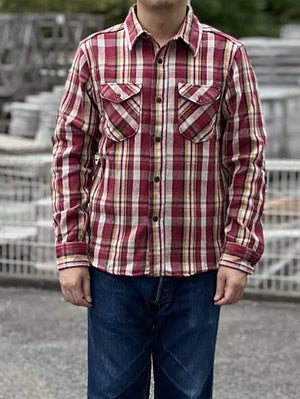 UES 502351 Heavy Flannel Shirt RED