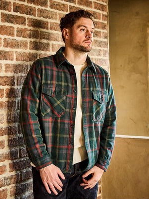 UES Clothing Green Extra Heavy Flannel Shirt (EHF)