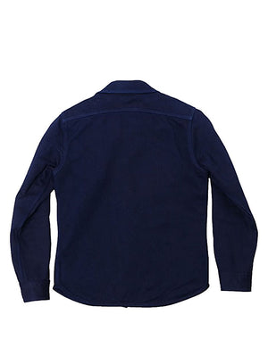 UES 502256 Indigo Tricotine Heavy Flannel Shirt