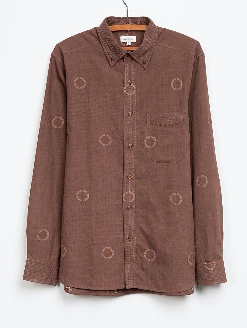 Umber & Ochre Mocha lotus shirt