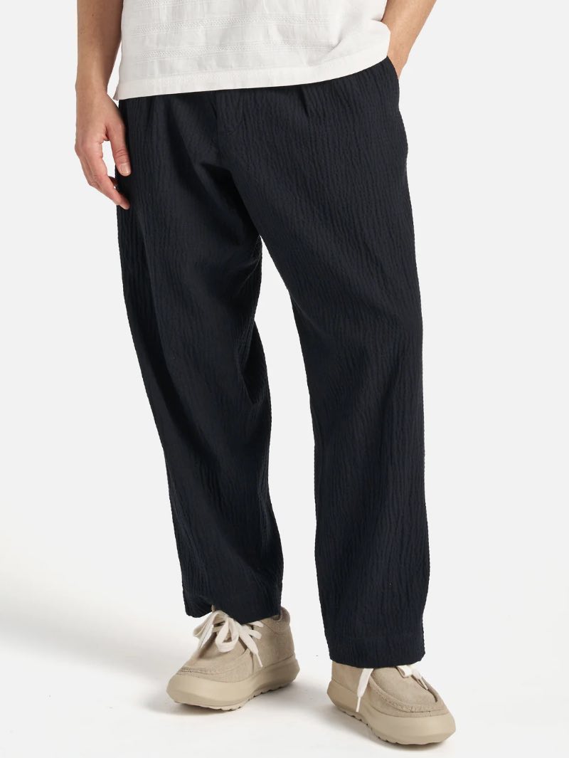 Universal Works Oxford Pant in Dark Navy Ospina Cotton