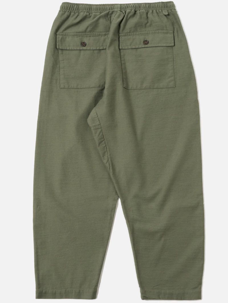 Universal Works Braga PantOlive Satin Slub