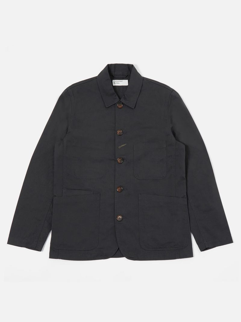 Universal Works Black Twill Bakers Jacket