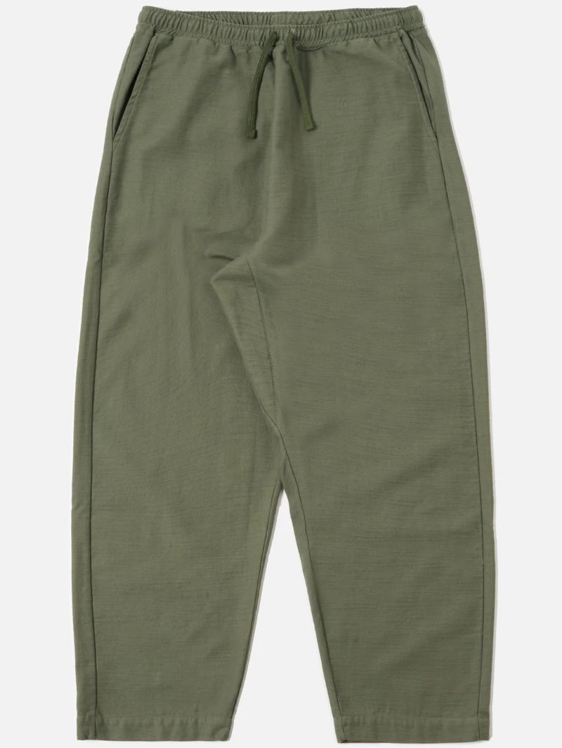 Universal Works Braga PantOlive Satin Slub