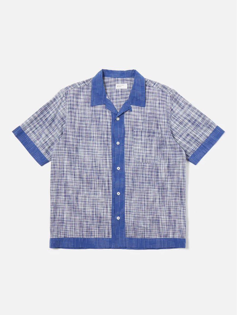 Universal Works Border Road Shirt Sea Ikat