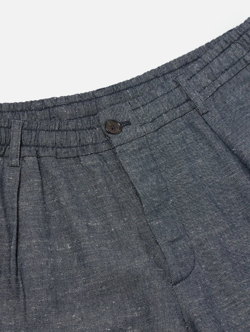 Universal Works Pleated Track Pant Lord - Denim