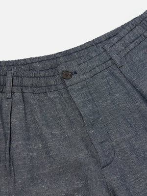 Universal Works Pleated Track Pant Lord - Denim