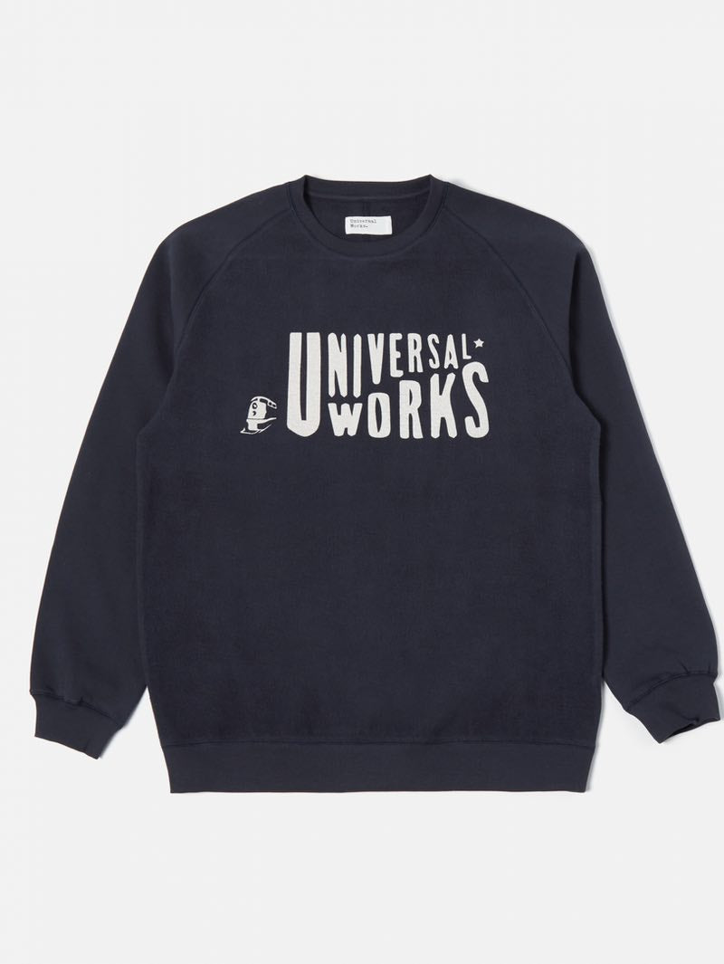 Universal Works Mystery Train Sweat Navy