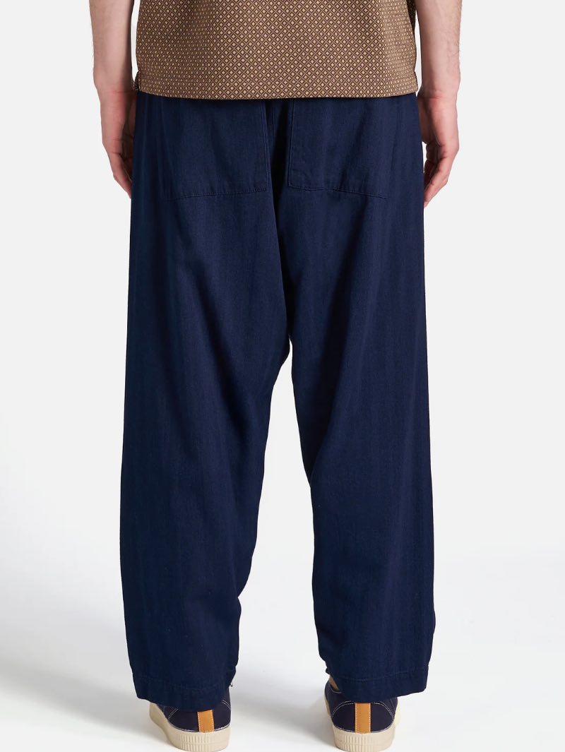 Universal Works Braga Pant Herringbone - Indigo