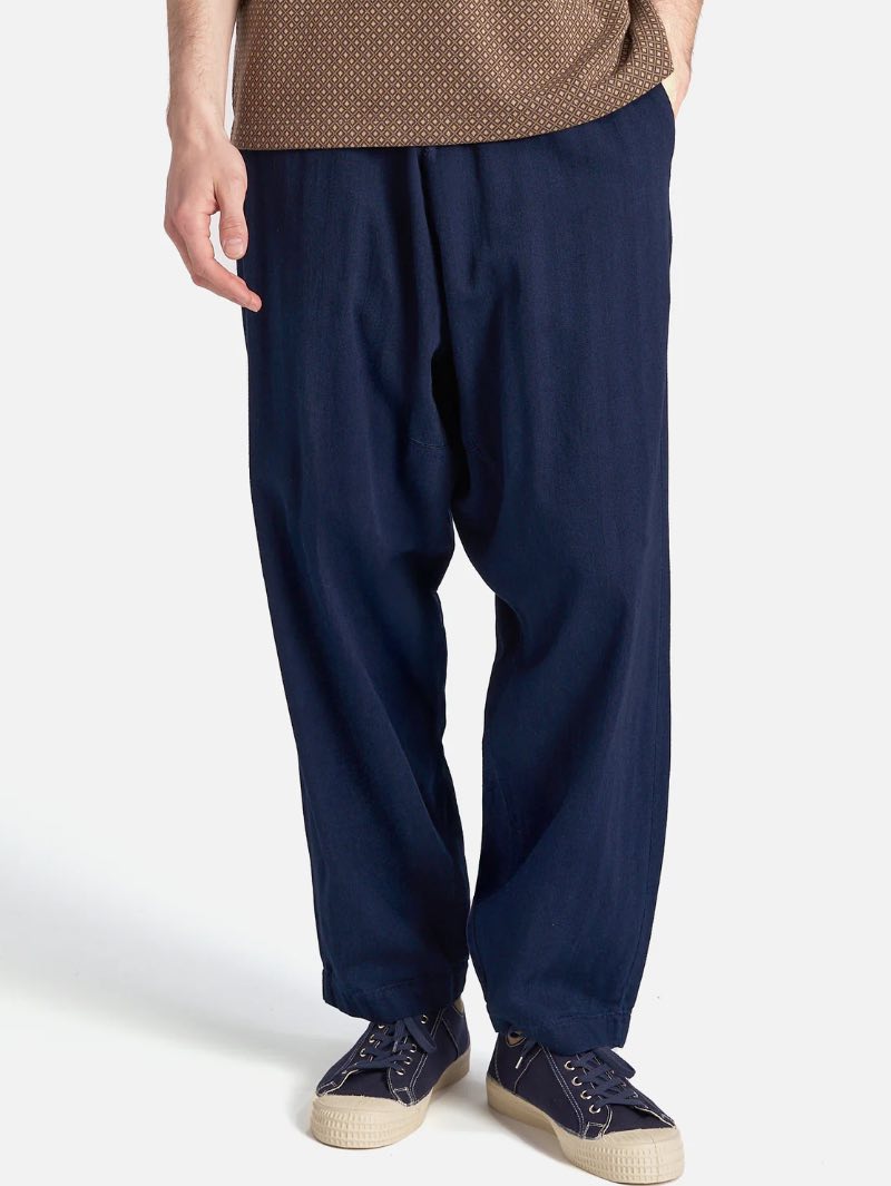 Universal Works Braga Pant Herringbone - Indigo