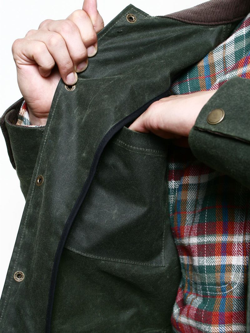 Rogue Territory Hunter Supply Jacket Waxed Olive