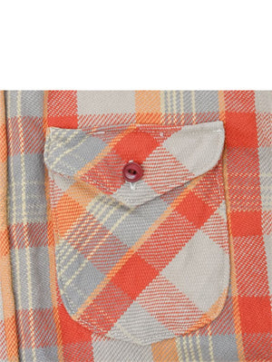 UES Clothing 502453 Heavy Flannel Orange Shirt