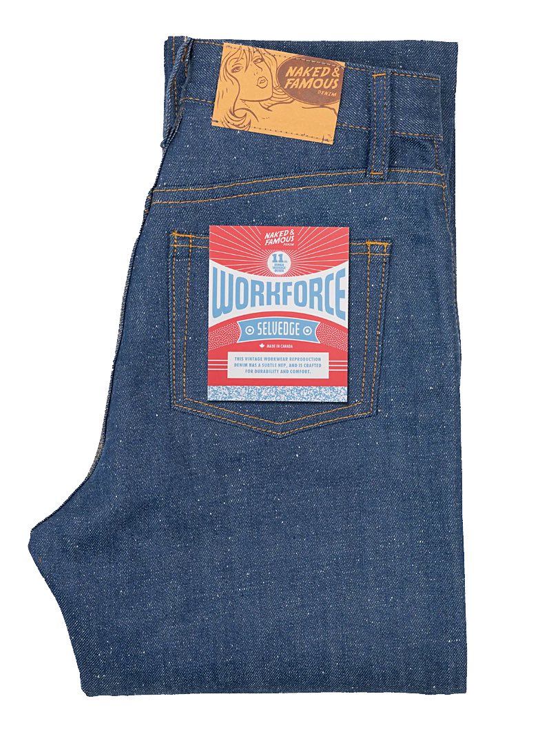 Naked and famous Women's Super Girl - Workforce Selvedge - Indigo