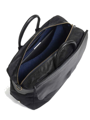 Bleu de chauffe Zeppo Black Waxed Business Bag