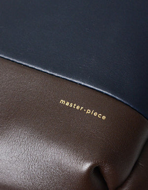 Master-Piece Gloss Leather Shoulder Bag in Black