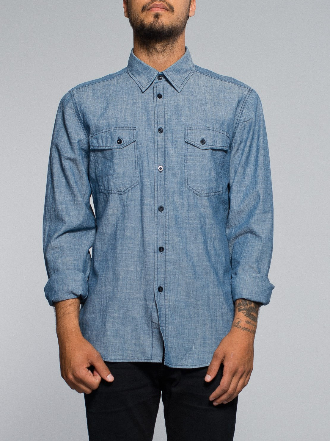 Nudie Jeans Gunnar Organic Chambray
