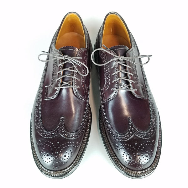 【美品】ALDEN CORDVAN LONGW/TIP #975 6D Alden Men's Long Wing Blucher Color 8 Shell Cordovan #975