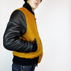 Mildblend Supply Co X Golden Bear Varsity Jacket Gold/Black