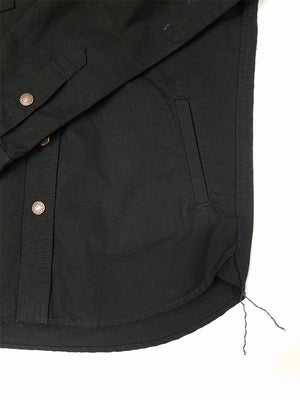 Iron Heart IHSH-187 Black CPO Ripstop Shirts
