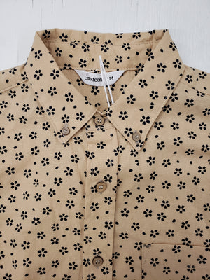 3sixteen Tan Sakura Print Short Sleeve