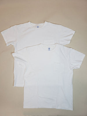 Velva Sheen 2 Pack White Pocket T-Shirts