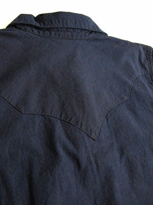 Pure Blue Japan Double Indigo 5 oz. Selvedge Chambray Western Shirt