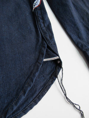 Pure Blue Japan Double Indigo 5 oz. Selvedge Chambray Western Shirt