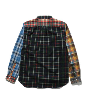 Beams Plus BD Flannel Check Panel Shirt Multi