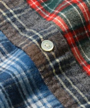 Beams Plus BD Flannel Check Panel Shirt Multi - Mildblend Supply Co