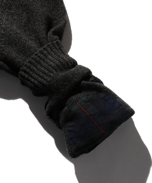 Beams Plus Cardigan Elbow Patch 7G Charcoal